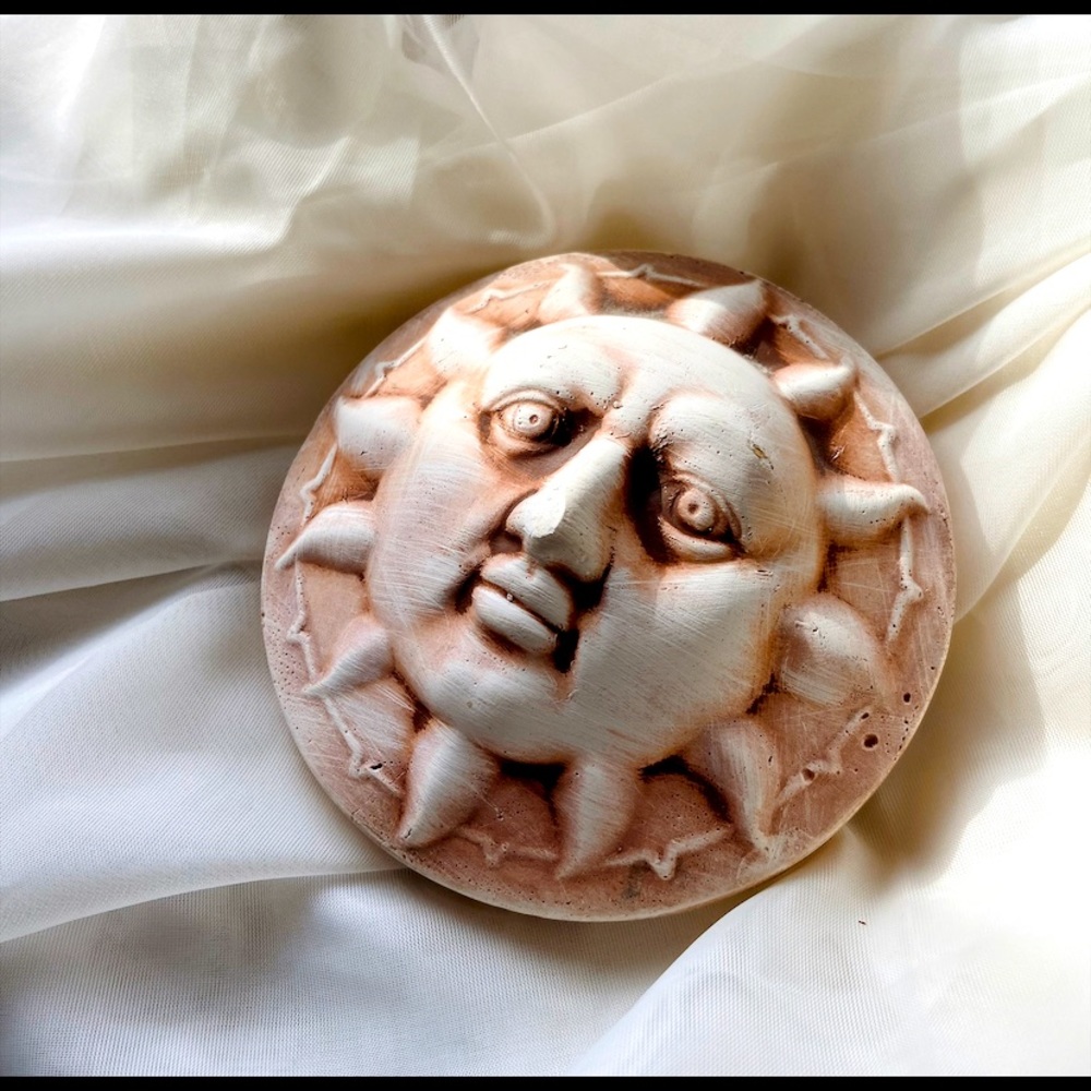 Vintage Ceramic Sun Wall Decor